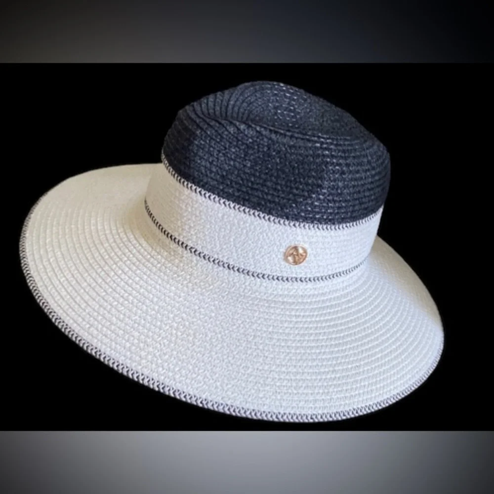 Adrienne Vittadini Black and Ivory Hat - Picture 7 of 13